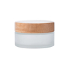 5g 15g 30g 50g 100g Bamboo Glass Cream Jar China Glass Cosmetic Jar with Bamboo Lid 
