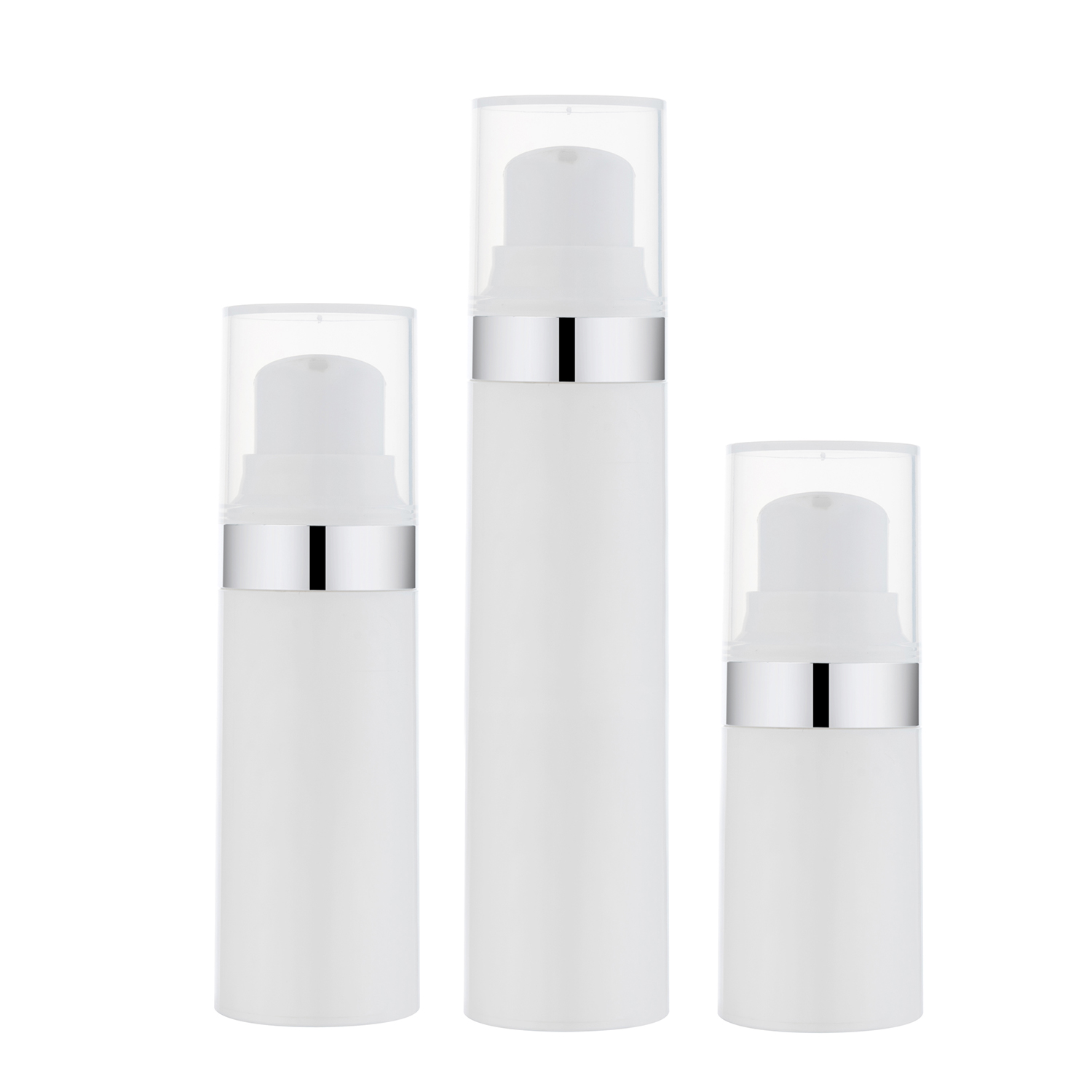 15ml 30ml 50ml Cylinder PP Cosmetic Airless Bottle Customized Cosmetic Airless Pump Bottle