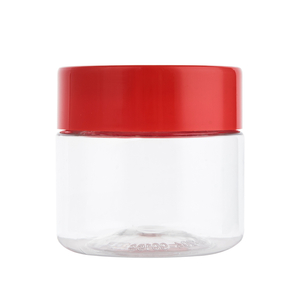 180ml 215ml 360ml Clear PET Plastic Jars Round Cream Jar