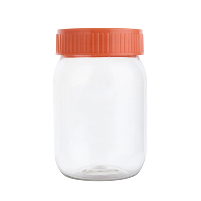 350ml 460ml 500ml PET Plastic Jars with Lid Wholesale
