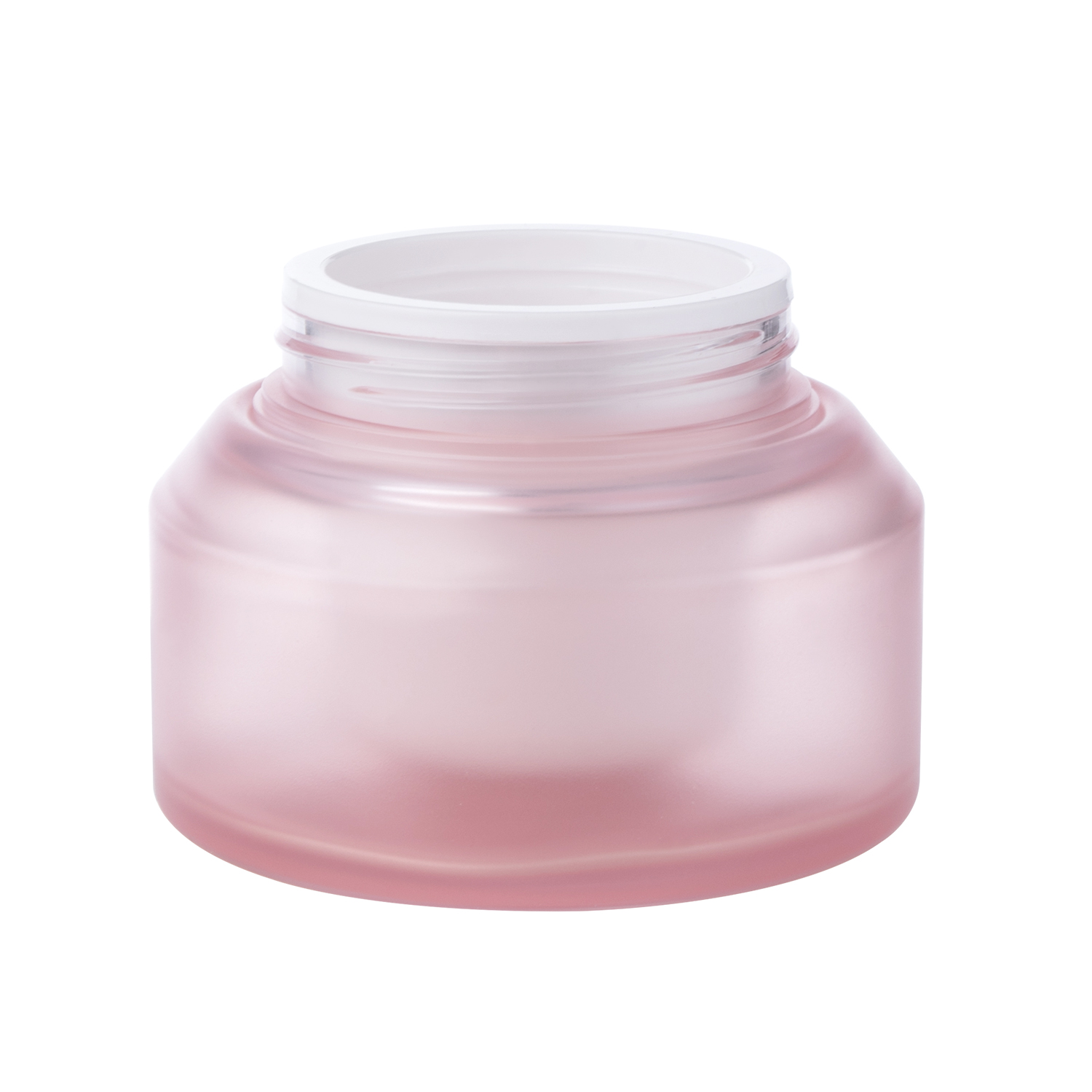50g PETG Round Transparent Pink Cosmetic Skin Care Jar