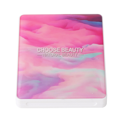 4 Colors Palette Container Empty Plastic Eyeshadow With Mirror