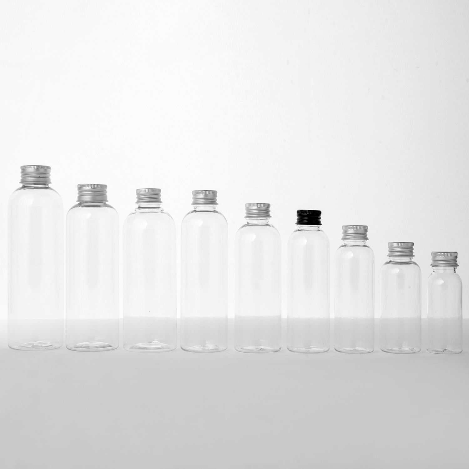 30ml 40ml 50ml 60ml 80ml 100ml 120ml 150ml 250ml PET Bottle with Aluminum Cap