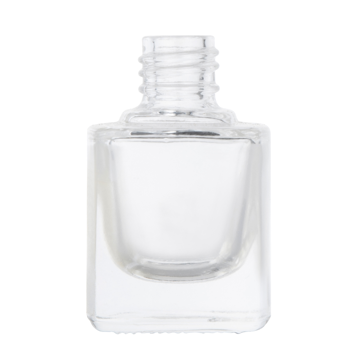 12ml Empty Square Glass Nail Polish Bottles with Black Cap And High Quality Dopont Brush