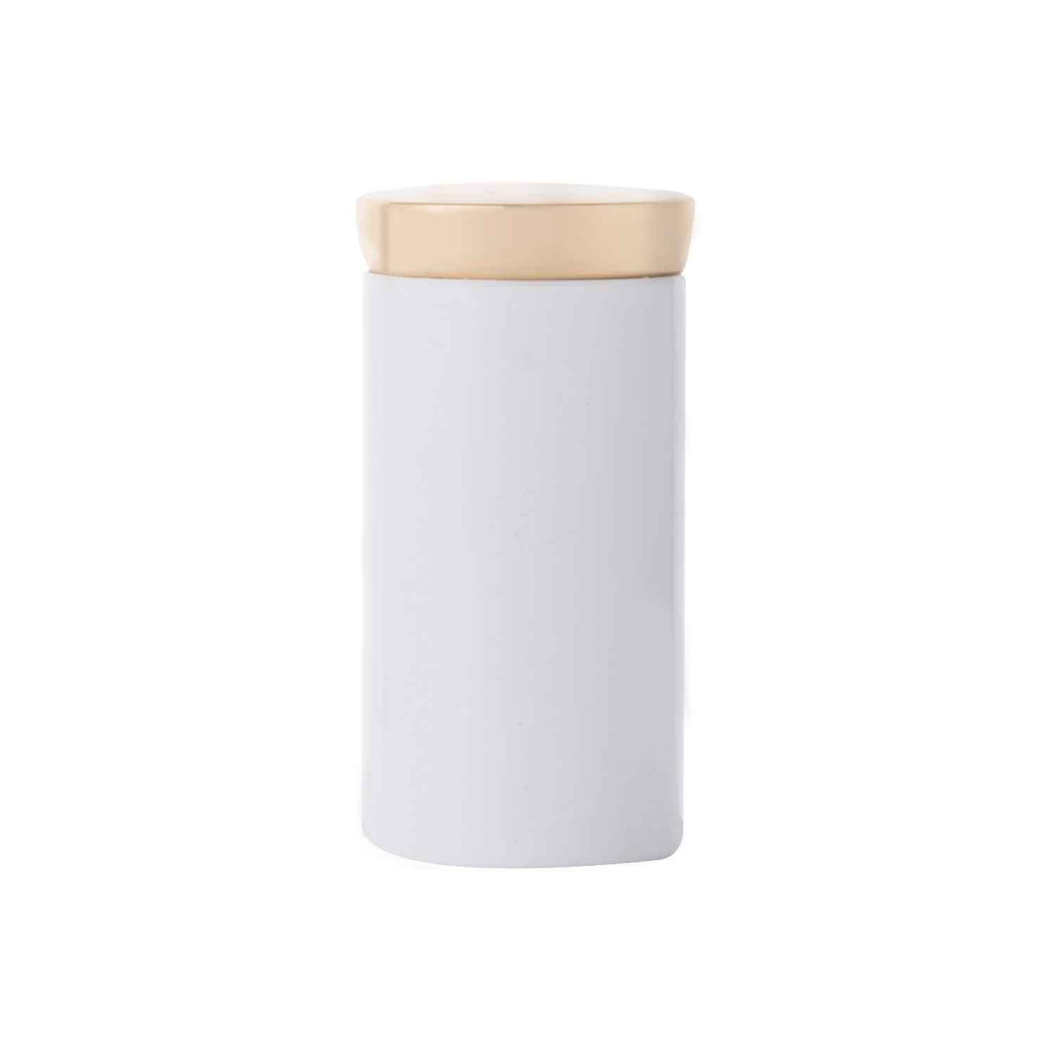 3.8g Empty Attractive Aluminum Glossy White Lipstick Container