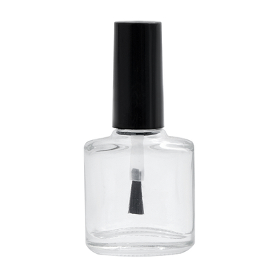 8ml Empty Glass Nail Polish Bottle with Black Cap