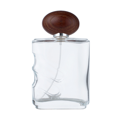 100ml Wholesale Glass Perfume Bottle with Wood Cap