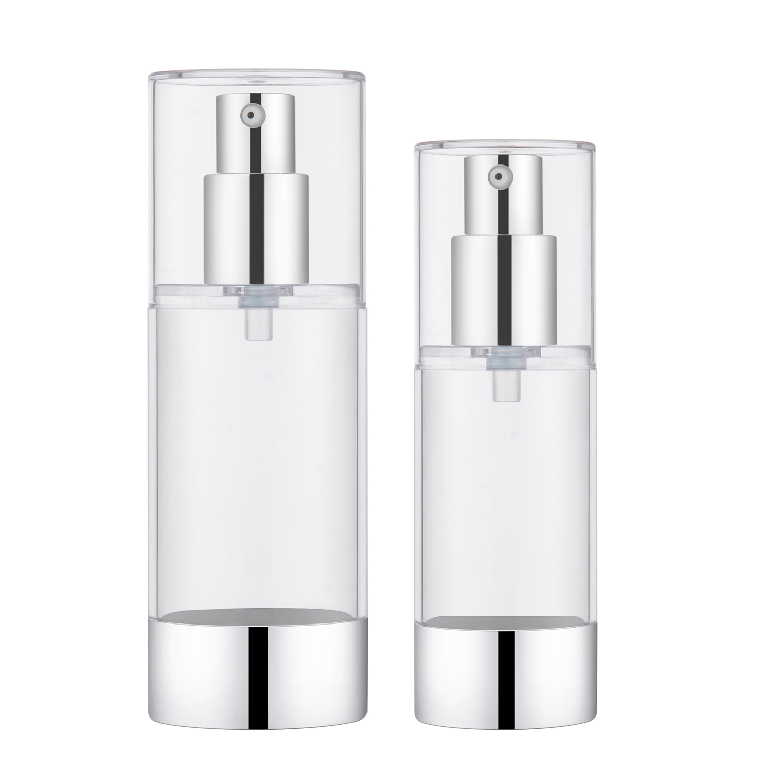 30ml 50ml AS Oval Plastic Airless Cosmetic Bottle for Skin Care