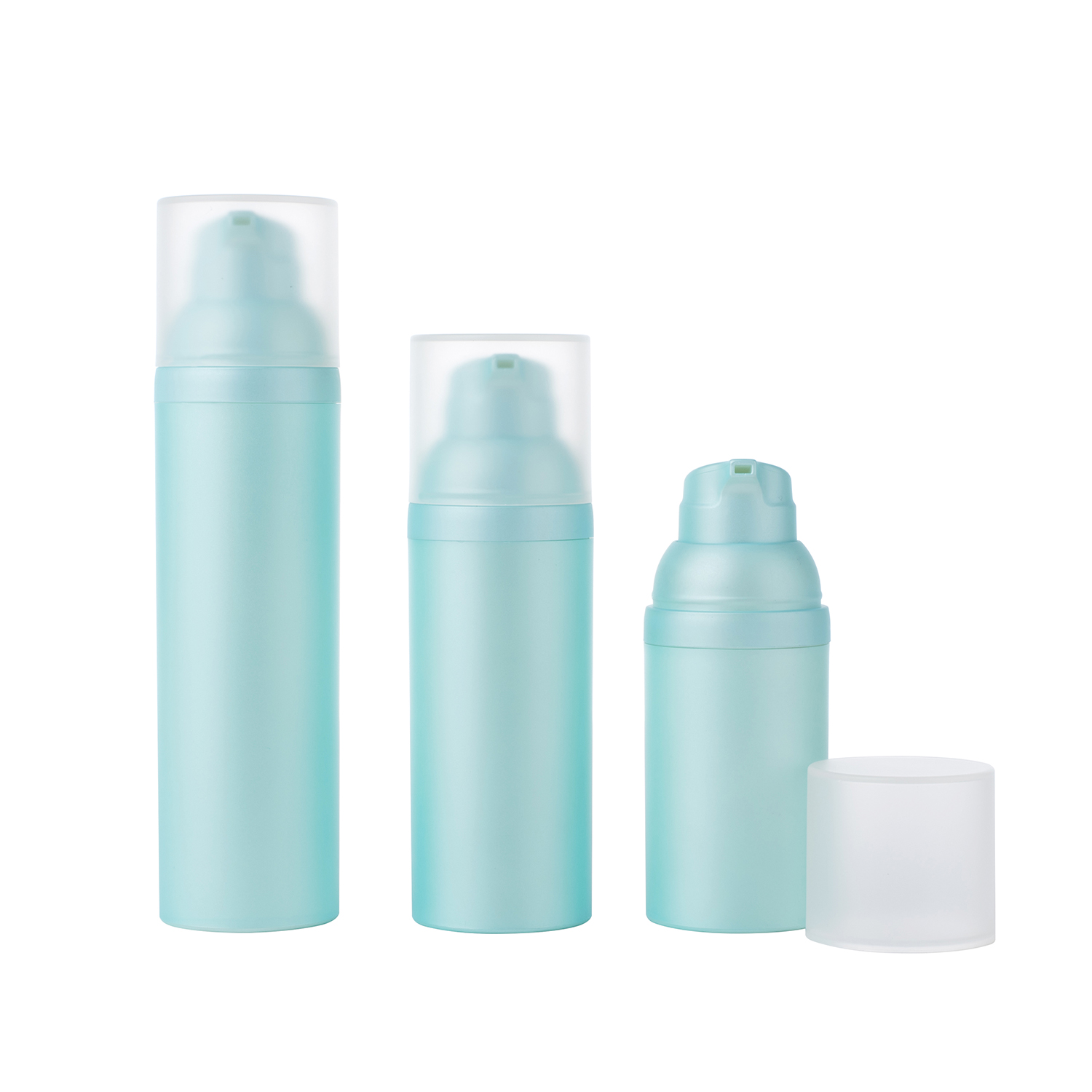 30ML 50ML 75ML Cosmetic Blue Ocean Bound Plastic Airless Pump Bottle