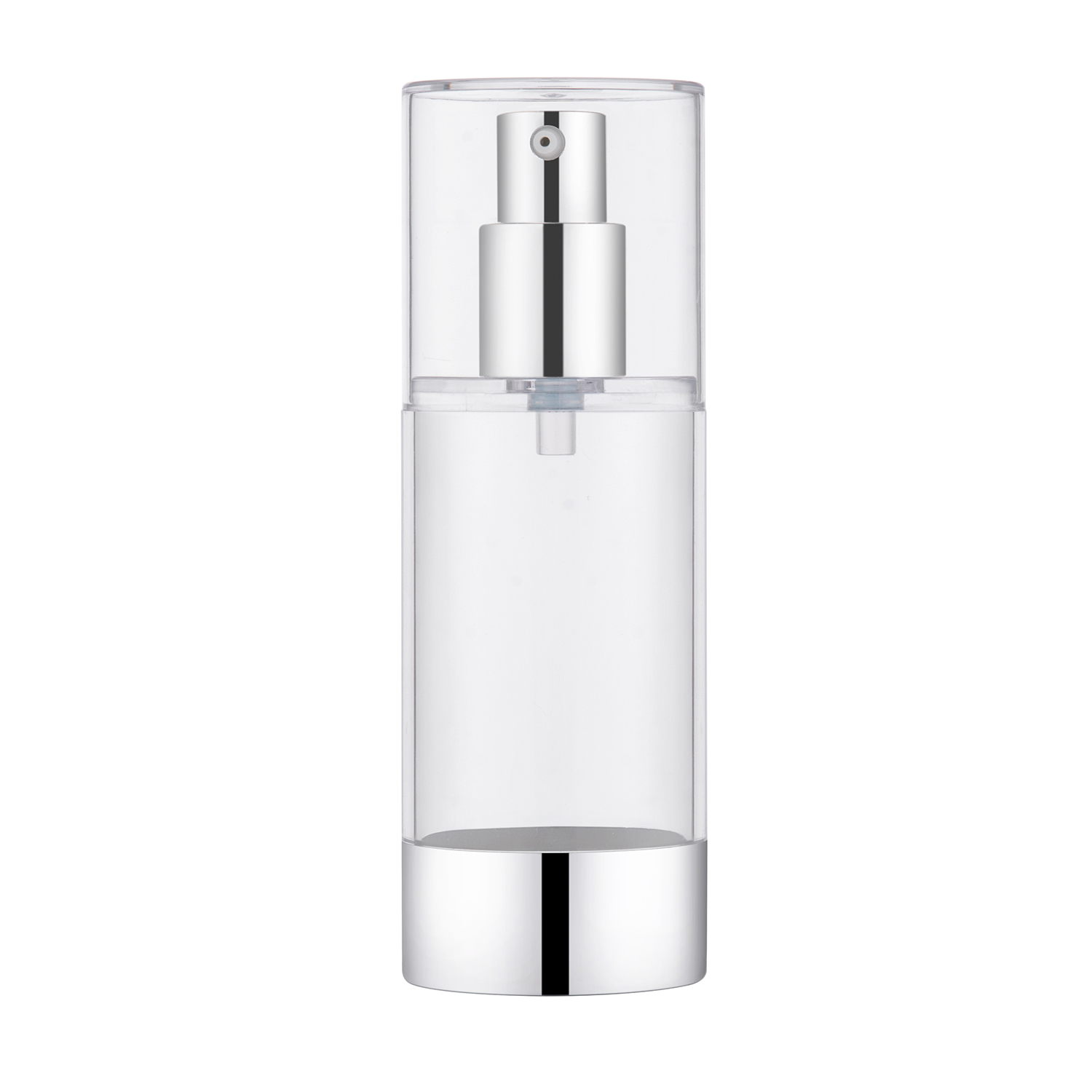 30ml 50ml AS Oval Plastic Airless Cosmetic Bottle for Skin Care