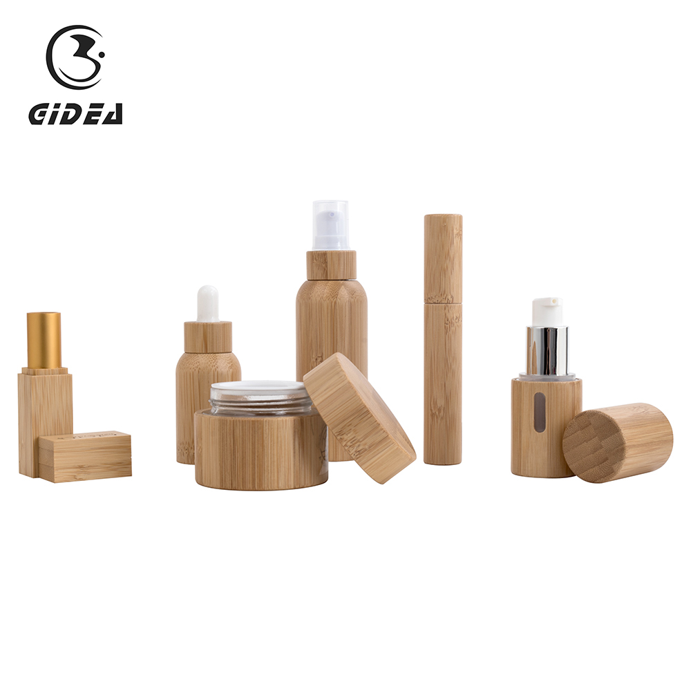 China Bamboo  Cosmetic  Packaging  Set Wholesale For Skin 