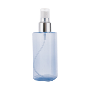 150ml Square Blue PET Plastic Spray Pump Bottle