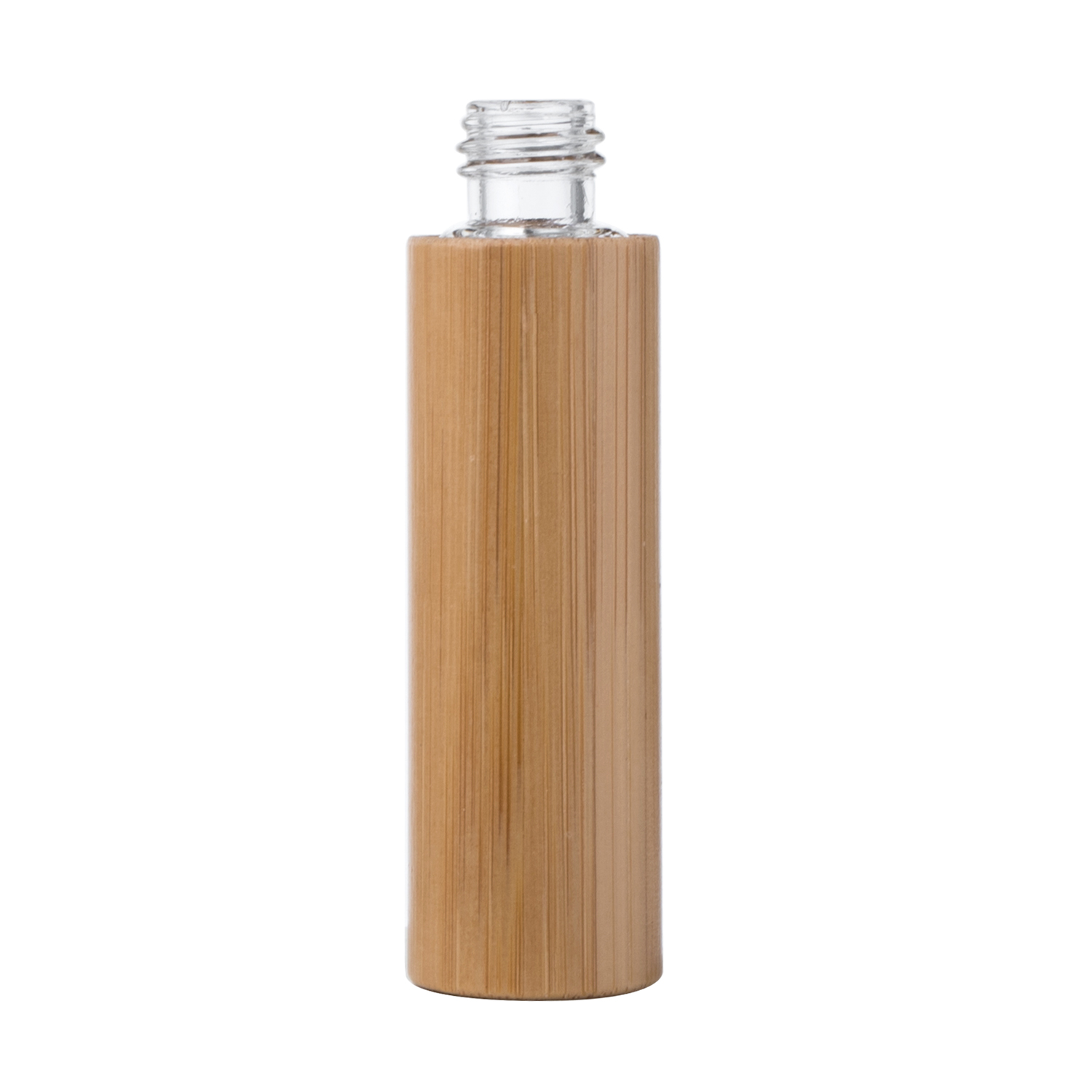 5ml Bamboo Cosmetic Bottle Wholesale Glass Bottle With Aluminium Spray Pump High Quality Bamboo Cosmetic Packaging