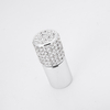 10ml Shiny Silver UV Gel Glass Nail Polish Bottle with Diamond Cap