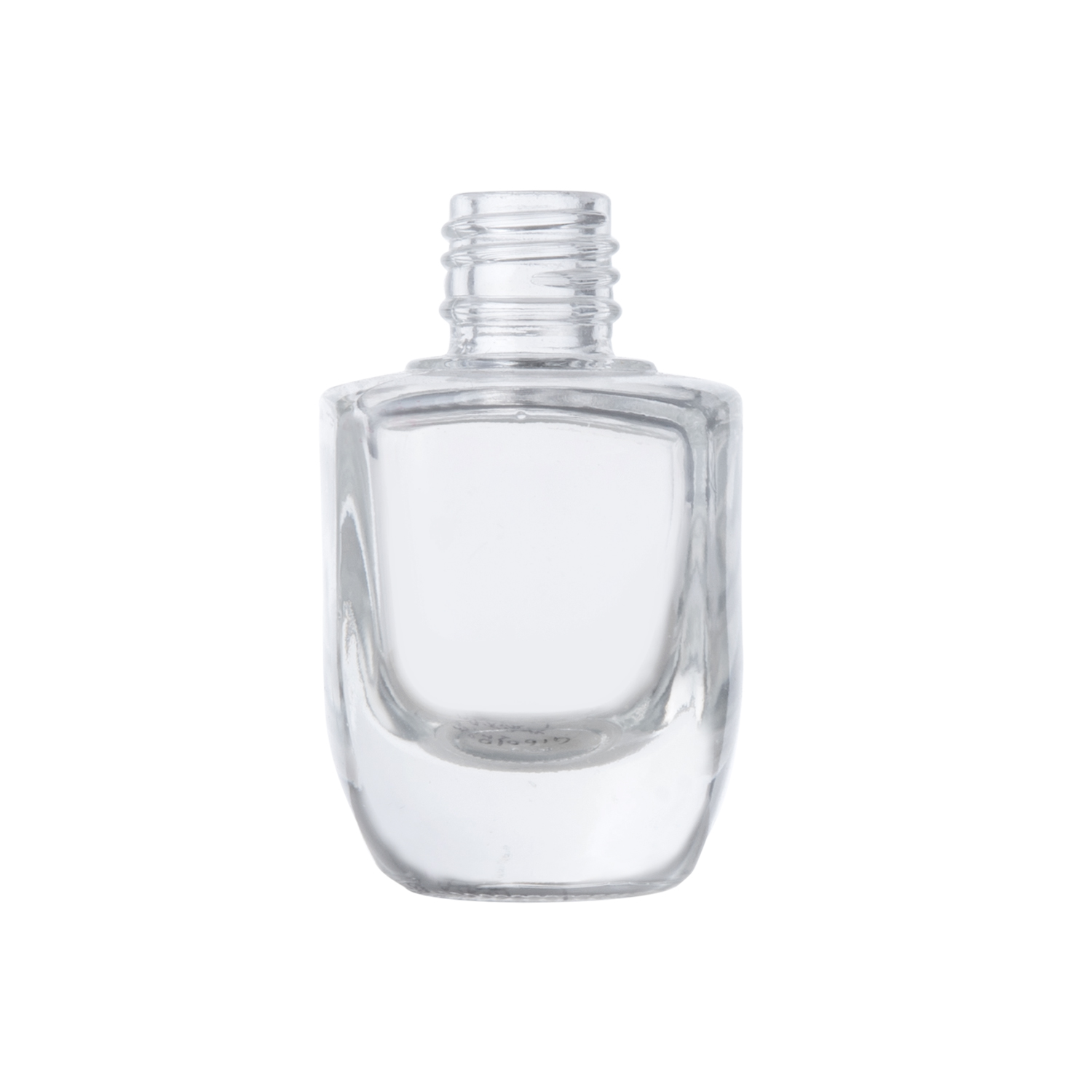 10ML Square Clear Glass Nail Polish Bottle