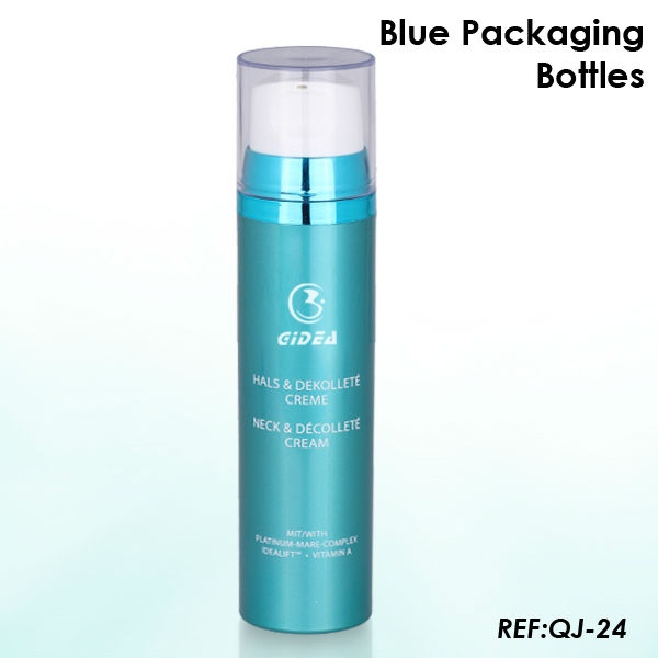 60ml 80ml 100ml Blue Cosmetic Airless Pump Bottle