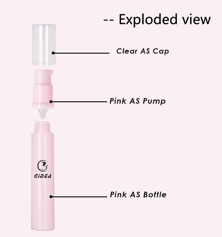 6ml,10ml,12ml,15ml Small Plastic Cosmetic Airless Pump Bottle