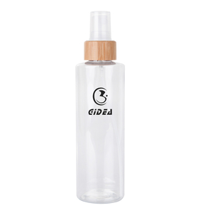 100ml 250ml PET Plastic Spray Pump Bottle With Bamboo Collar