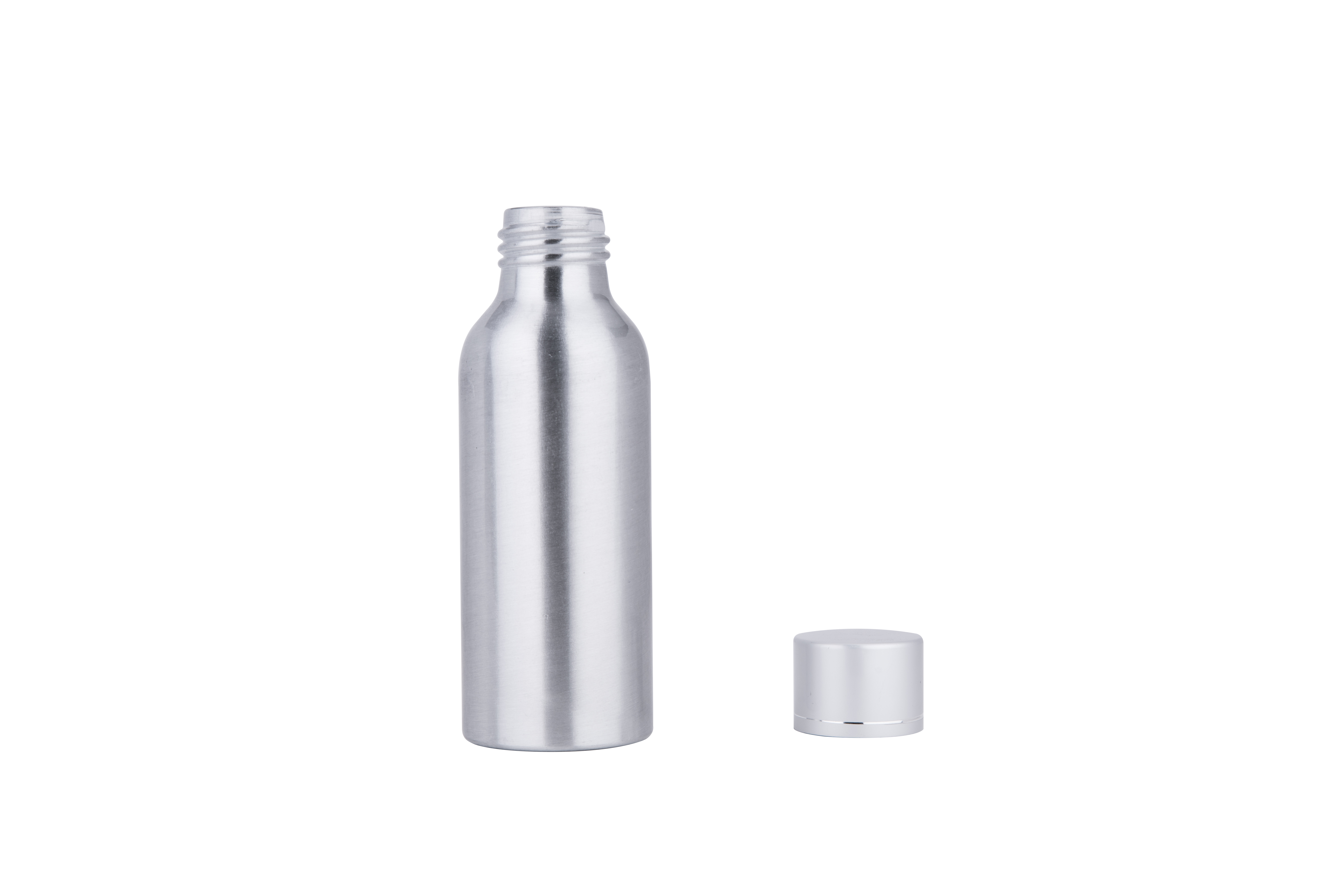 Silver Essential Oils Aluminum Cosmetic Bottle