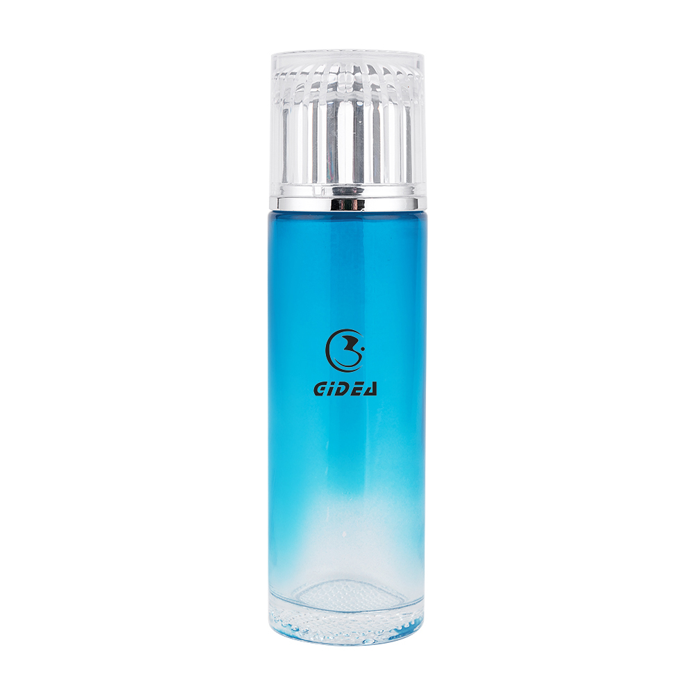 40ml 100ml 120ml Blue Color Glass Cosmetic Pump Bottle
