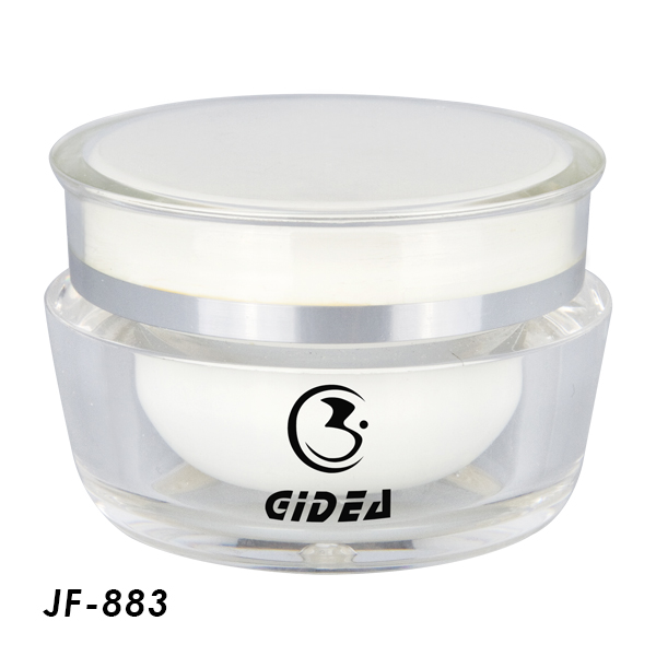 50g 30g 15g White Acrylic Plastic Jar