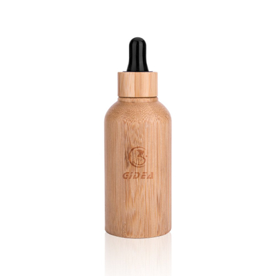 15ml 30ml 50ml Bamboo Cosmetic Essential Oil Bottle Packaging With Dropper