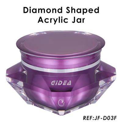 15ml 30ml 50ml Diamond Cosmetic Jar 50ml White Plastic Jars